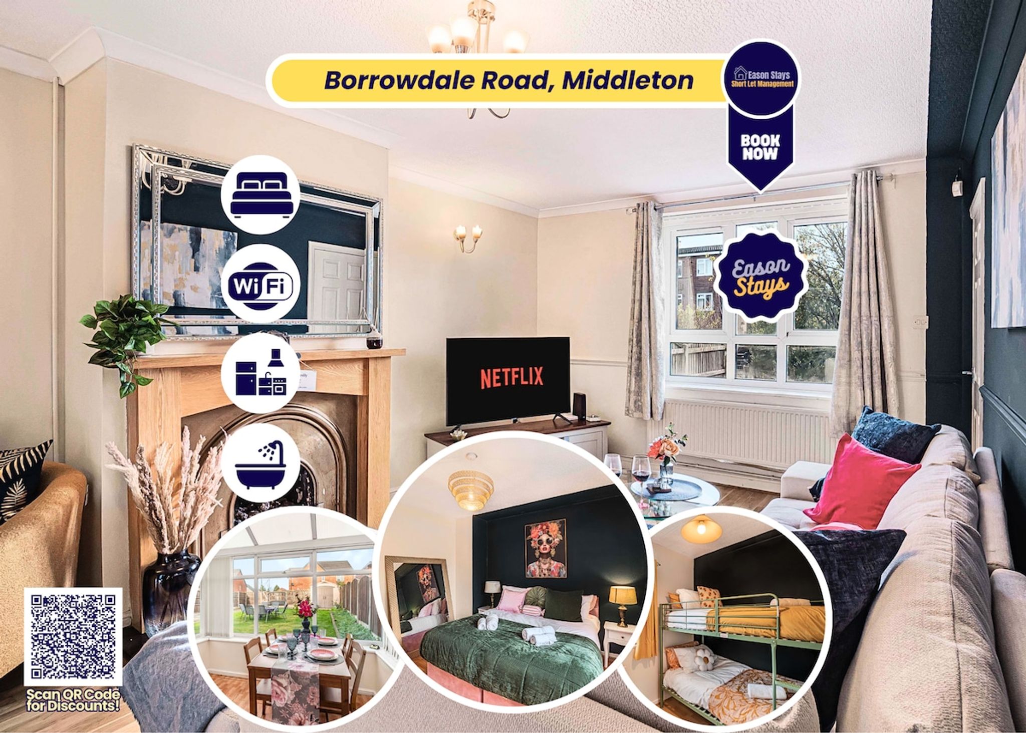 3BR Contractor-Ready Home • Parking • Middleton