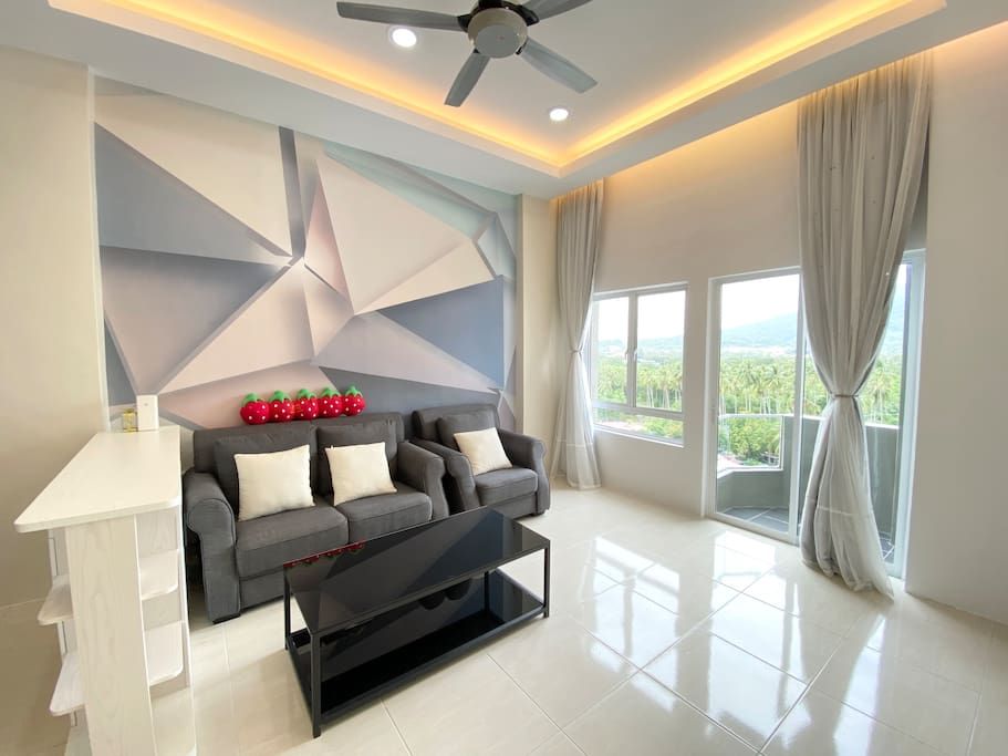A Lovely Condo |Top Location 3R2B |餐馆和免税商店5分钟步行距离