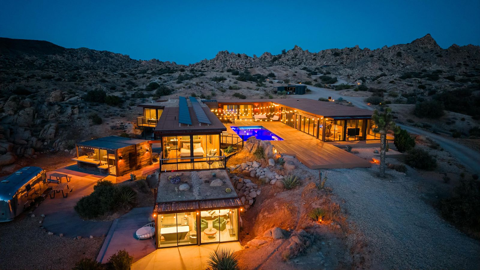 Iconic 7,000sf Glass Villa w/ 2 Pools on 350 Acres