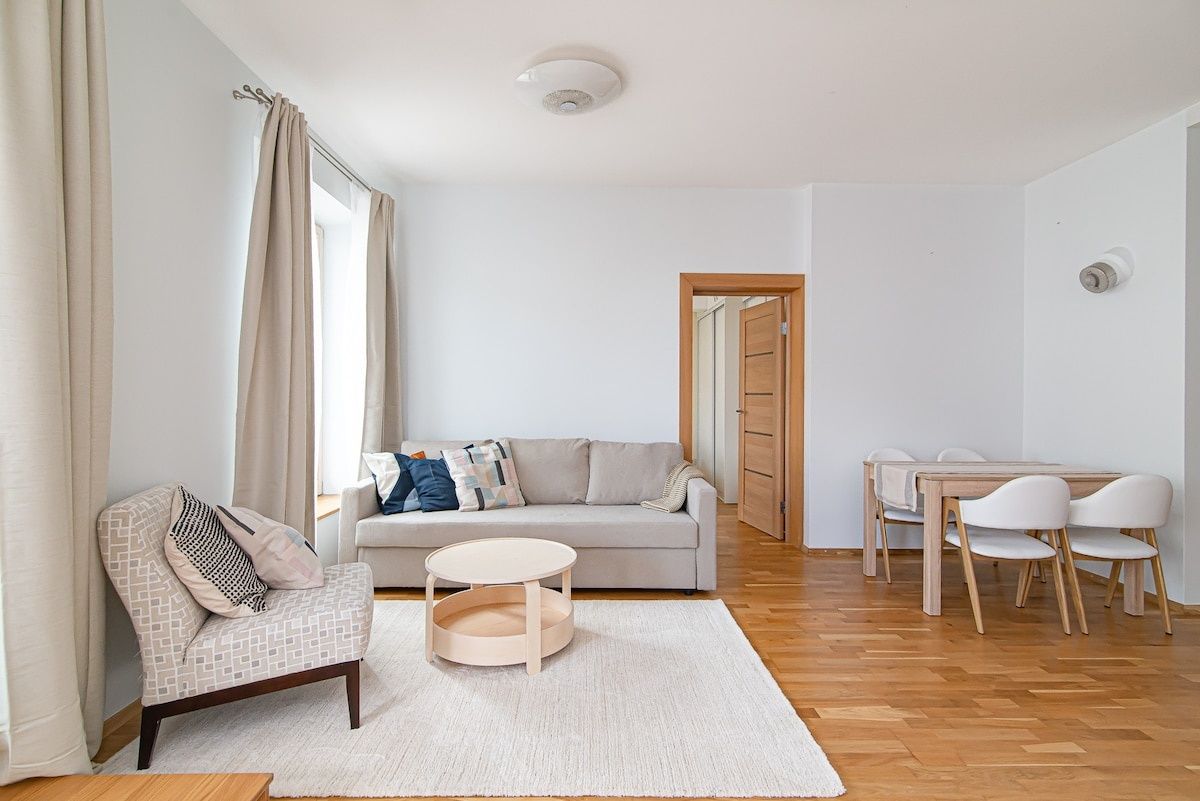 Bright 1 BDR apartment in Vivid Paupys /URBAN RENT