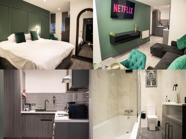 Central Bradford 1 Bed Washer Dryer WiFi Workspace