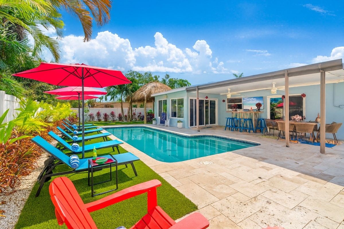 Htd Pool, Tiki Hut, Putt-Putt, Billiards, Pergola
