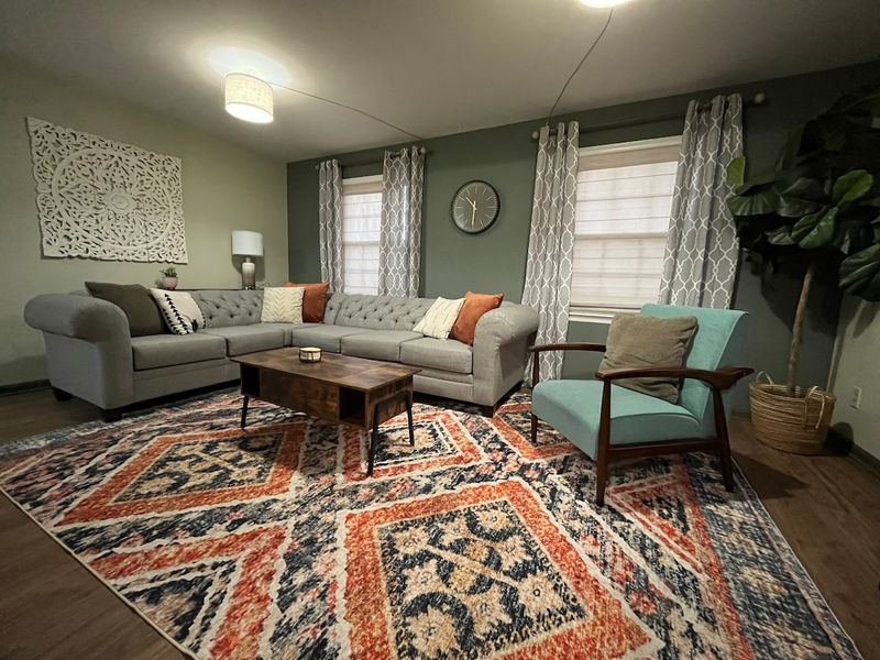 Boho Blast, a newly remodeled three-bedroom furnished rental in Winston-Salem