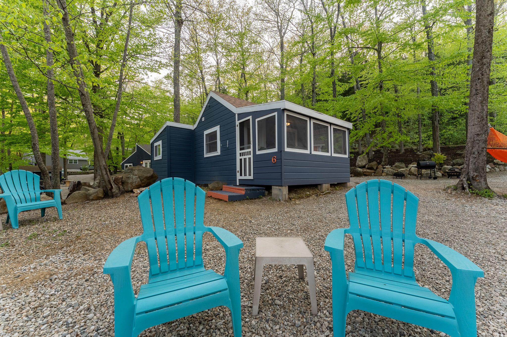 Cabin 6, featuring AC, TV, Wi-Fi, and Lake Views & Access