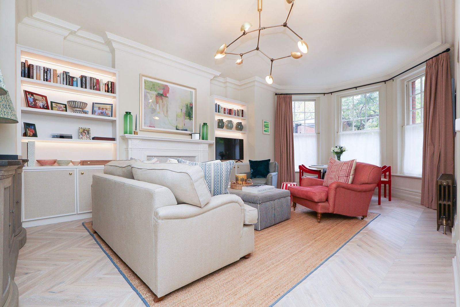 Just-redecorated Kensington flat