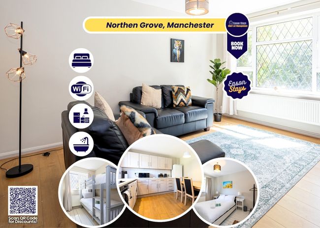 Modern 3BR Home | Parking | Heart of West Didsbury