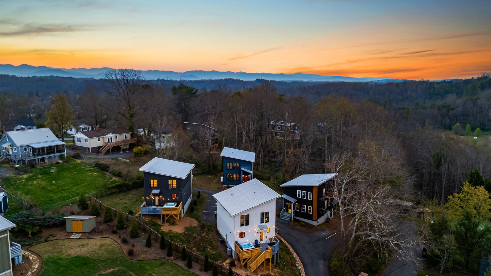Four Blue Ridge Houses with Hot Tubs