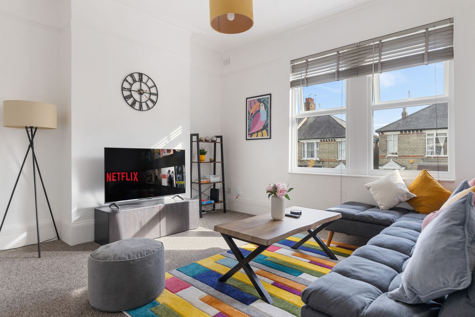 Free Parking | Bright & Stylish w/ Balcony Terrace