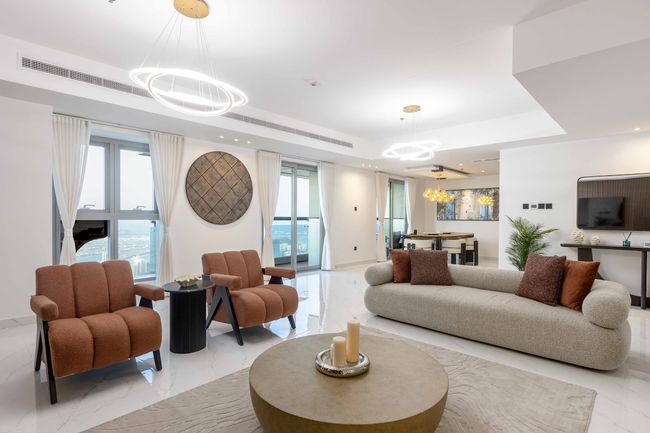 Panaromic Duplex 3B w/ Full Palm, Sea and Ain View