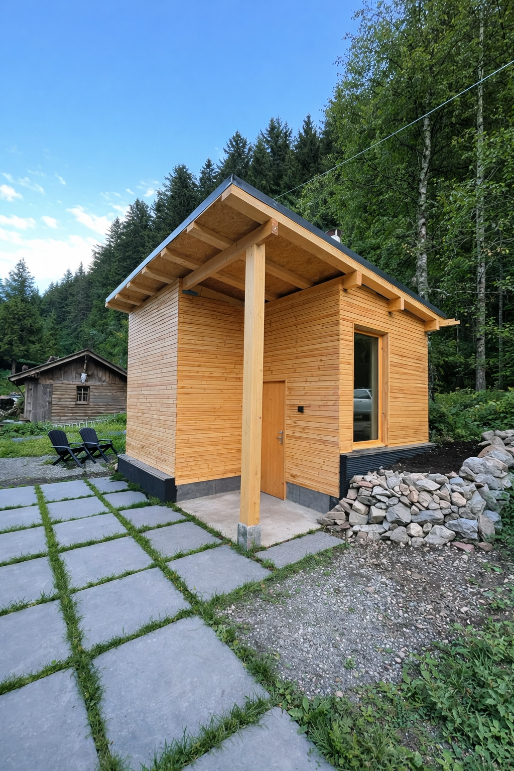 Cabane studio dans la montagne