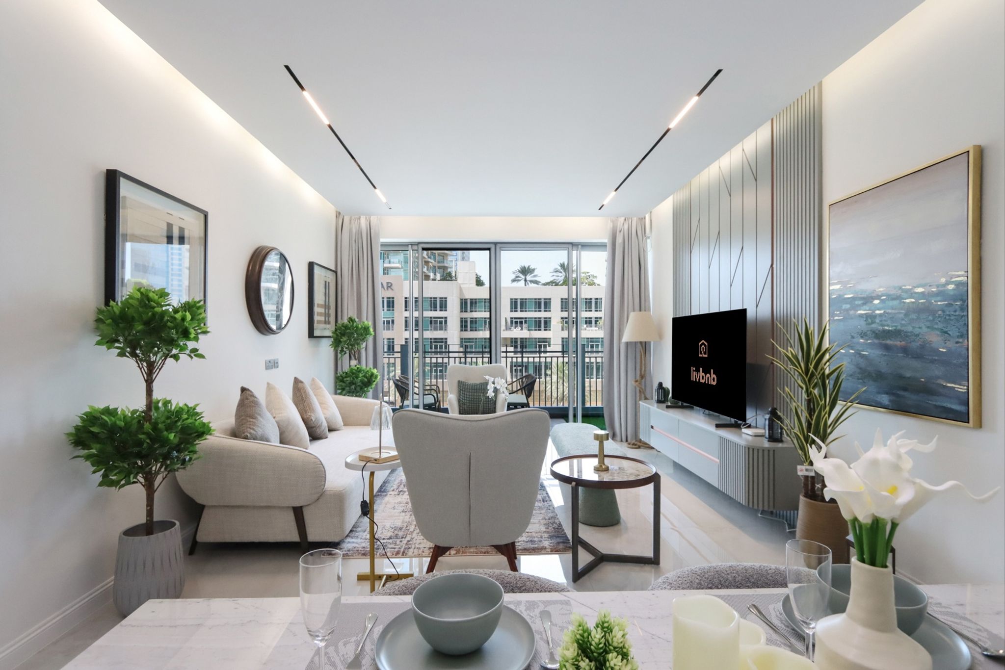 Livbnb - 2B w/ Modern Interiors, Emaar Boulevard