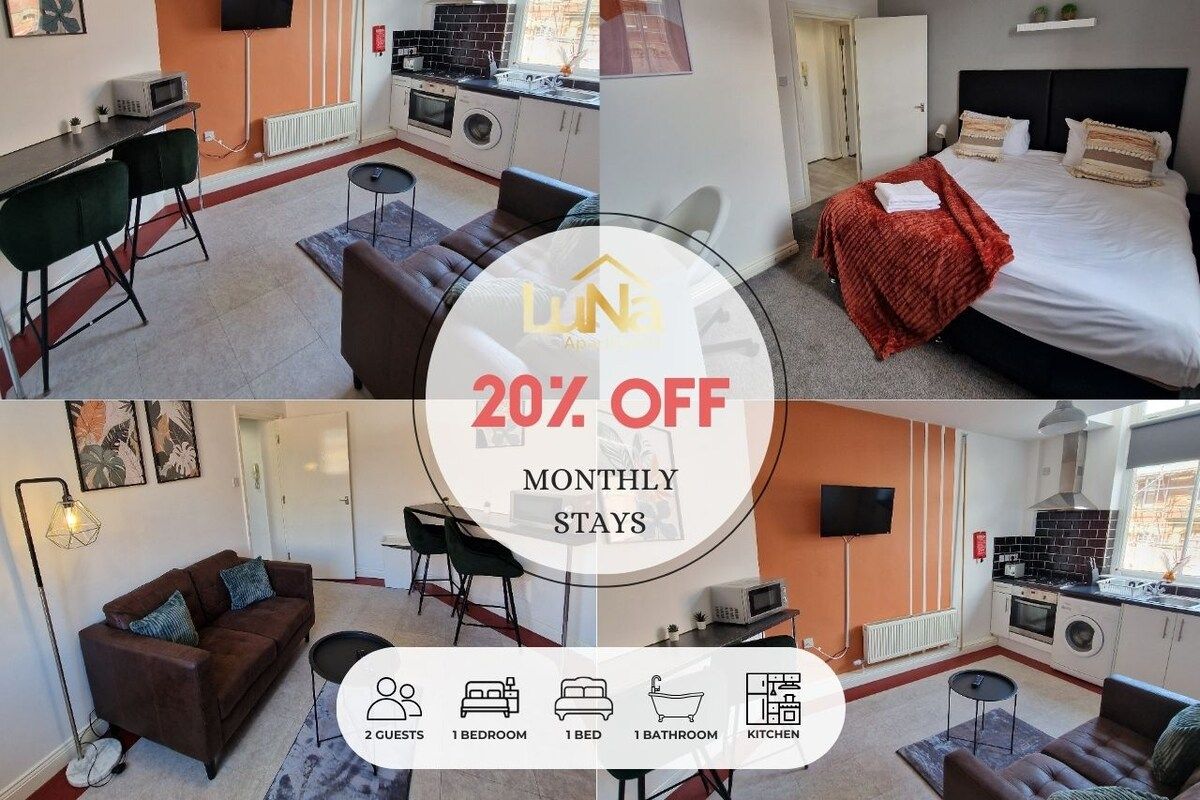 Modern 1BR Stay • Great for 2 Guests