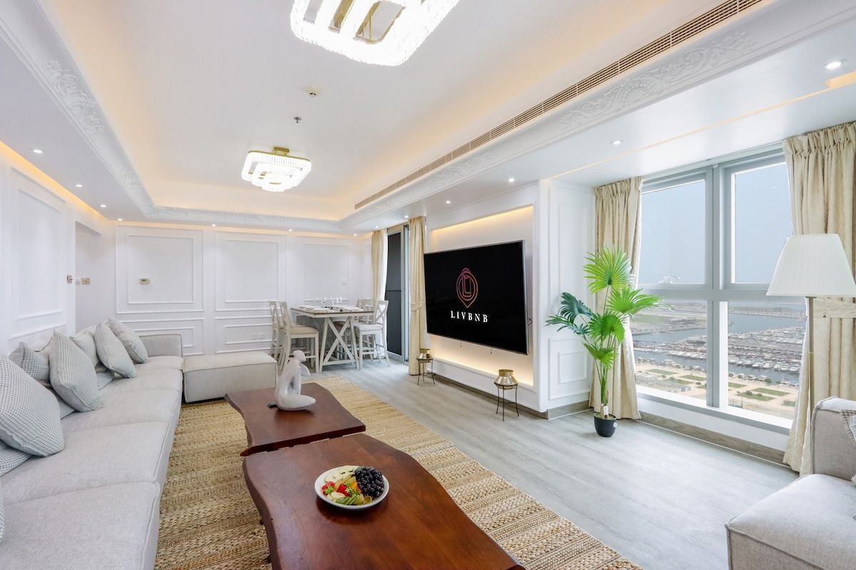 Livbnb Suite - Marina Flat with Sea and Palm Views