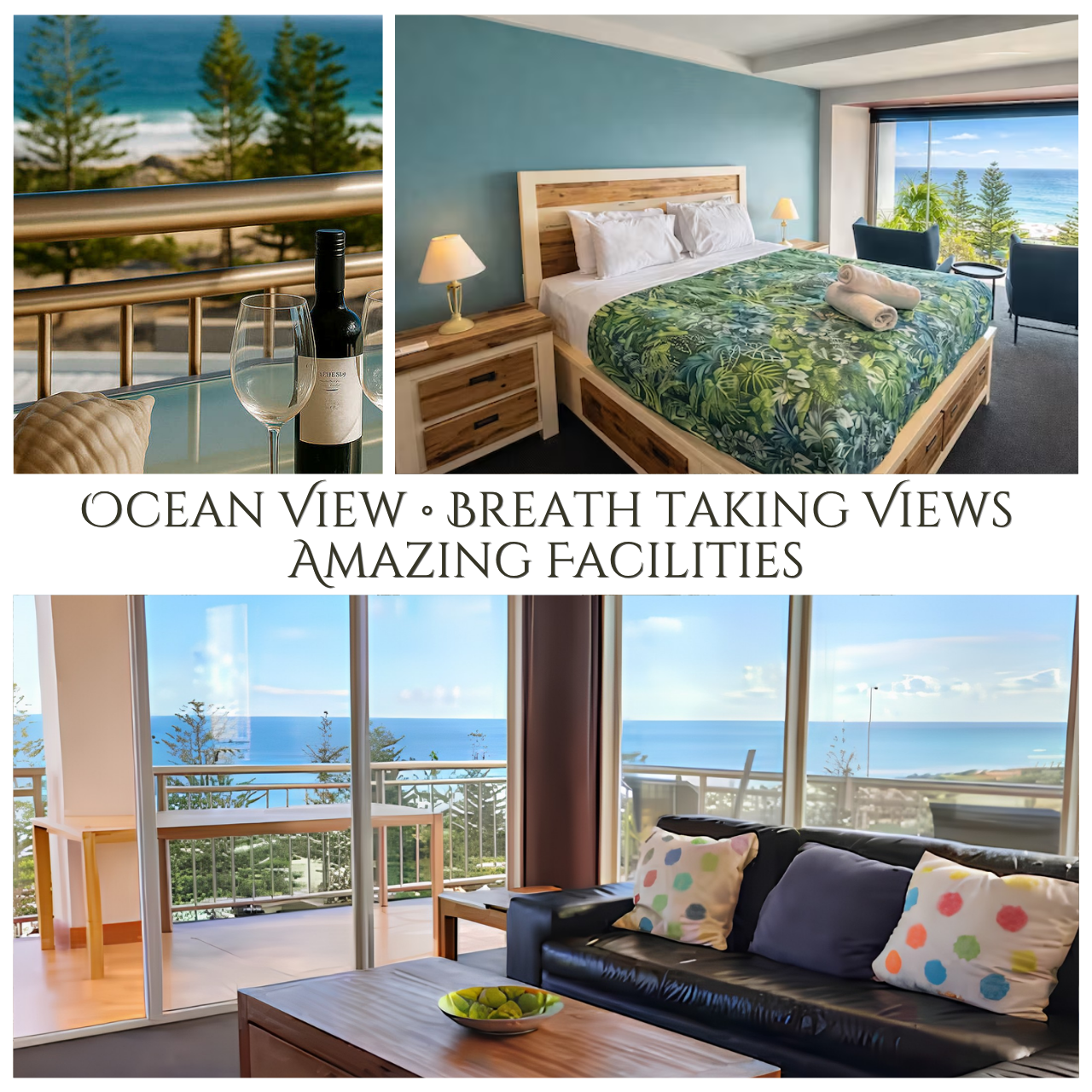 Ocean Views • Beachside Scarborough • 2 Pools