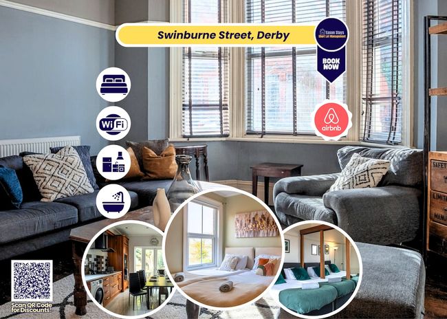 Huge House in Derby City Centre | Free Parking