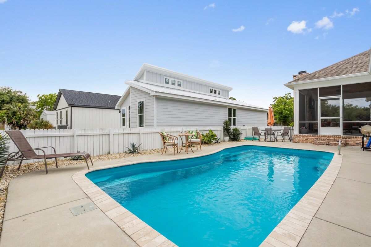 Serene Beach Oasis with Heated Pool