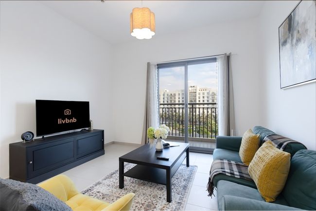 2BR in Safi | Balcony | Walk to Town Sq Park