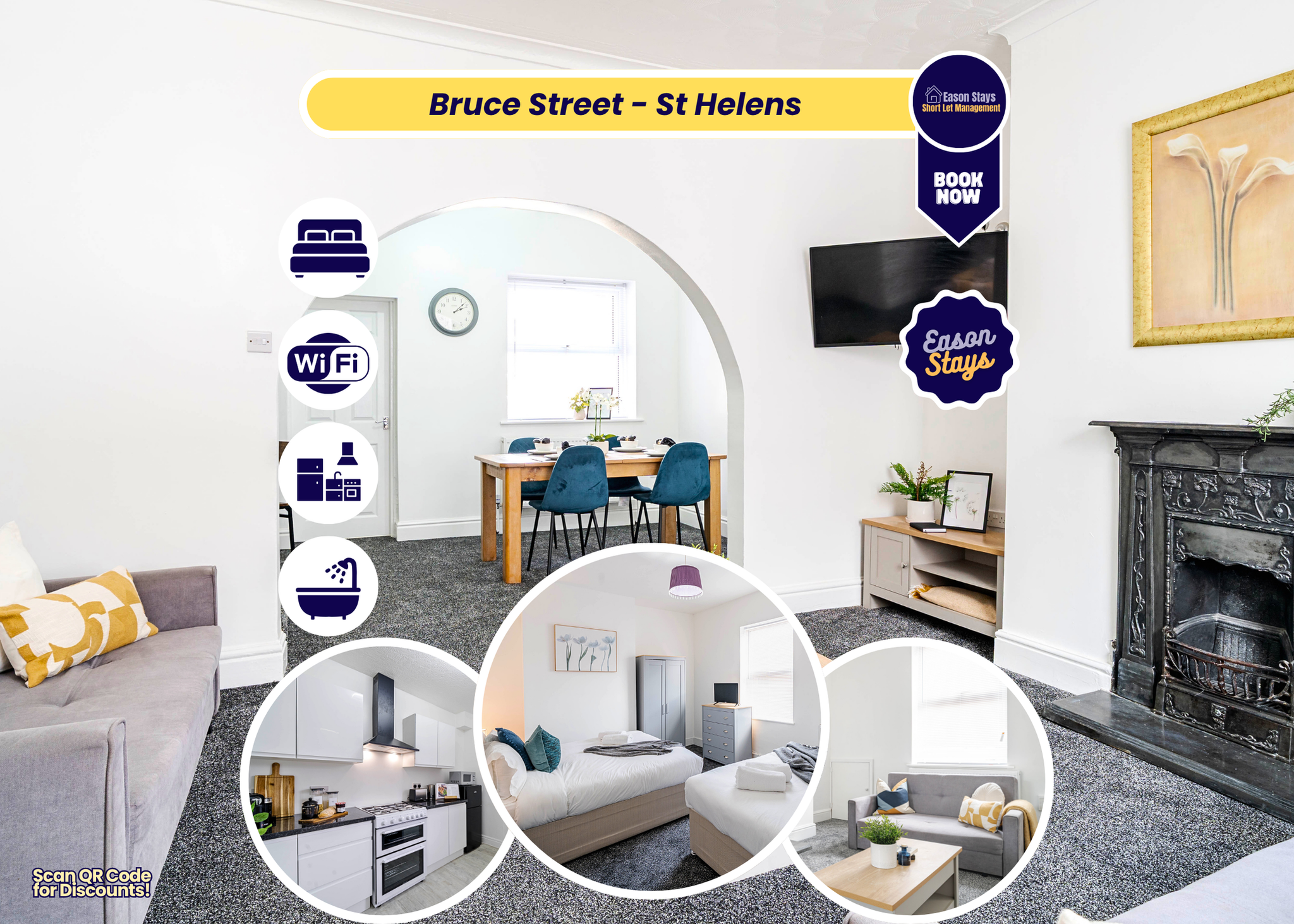 St Helens Stay | Ideal for Work & Short Stays