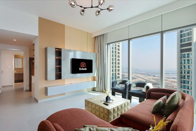 Livbnb - Sky-High Haven 3B+Maid's with Burj View
