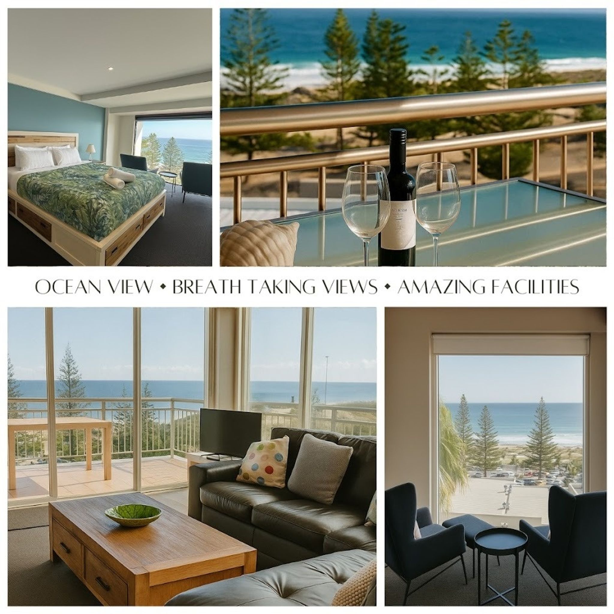 Ocean Views • Beachside Scarborough • 2 Pools