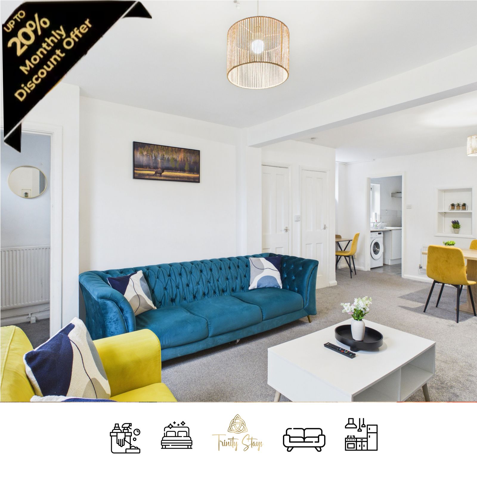SummerDEAL I Long Stays I Parking I Wi-Fi I 59S
