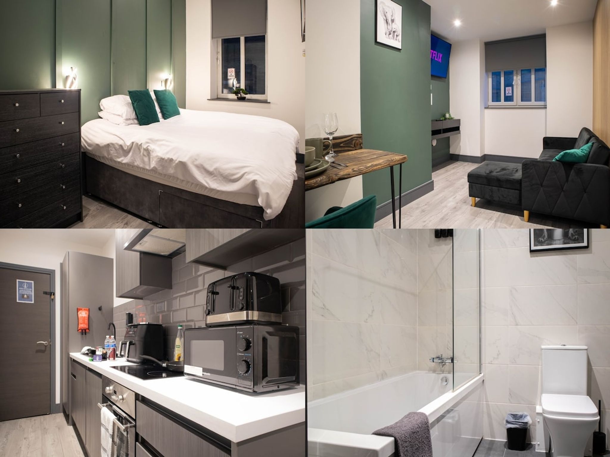 Central Bradford 1 Bed WiFi Washer Dryer Workspace