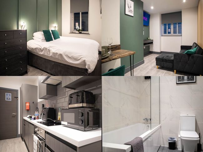 Central Bradford 1 Bed WiFi Washer Dryer Workspace