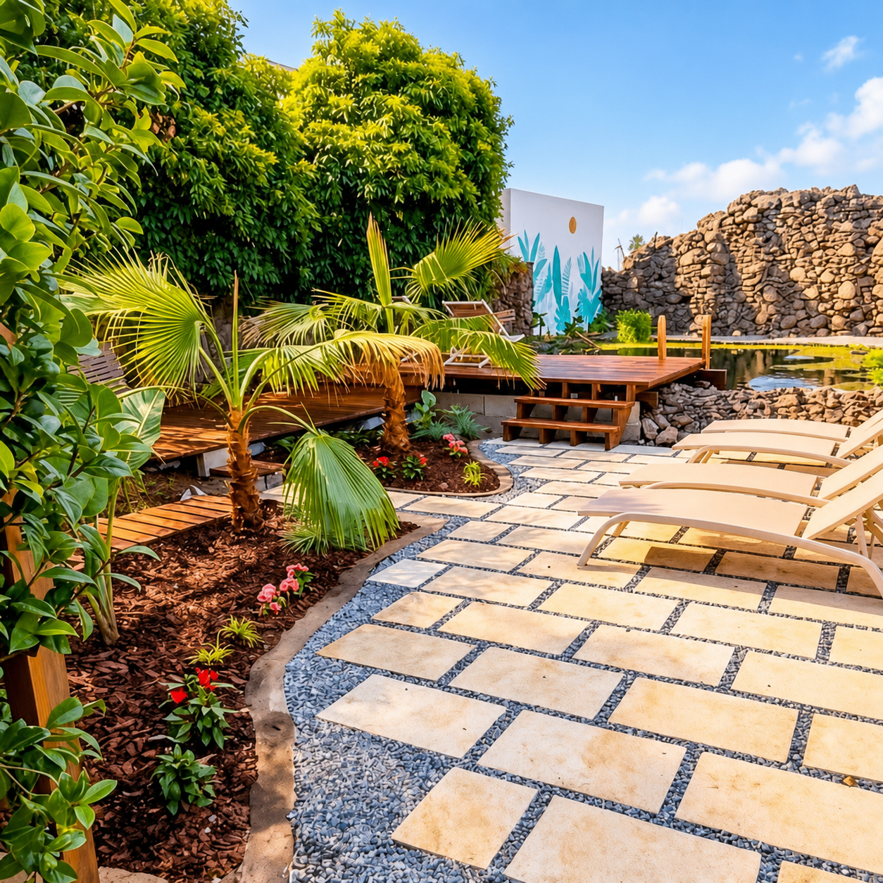 Eco-Pool & Garden Oasis | Central location & AC - Hortensia suite