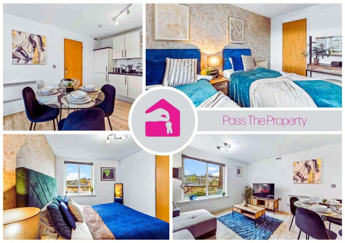 30% off! Stylish Apartment in Dewsbury - Sleeps 6- Newly Refurbished