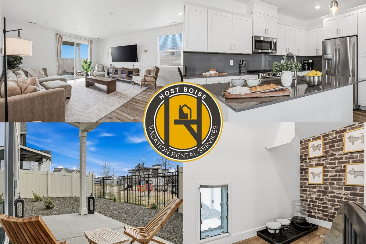 Modern Eagle Retreat | 4BR • Sleeps 8 • Dog-Friendly + Pickleball