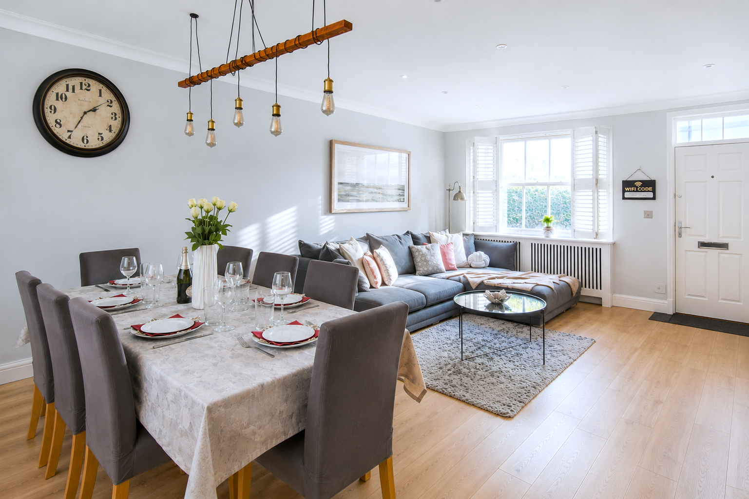 Spacious quiet 4BR/6beds house with private garage