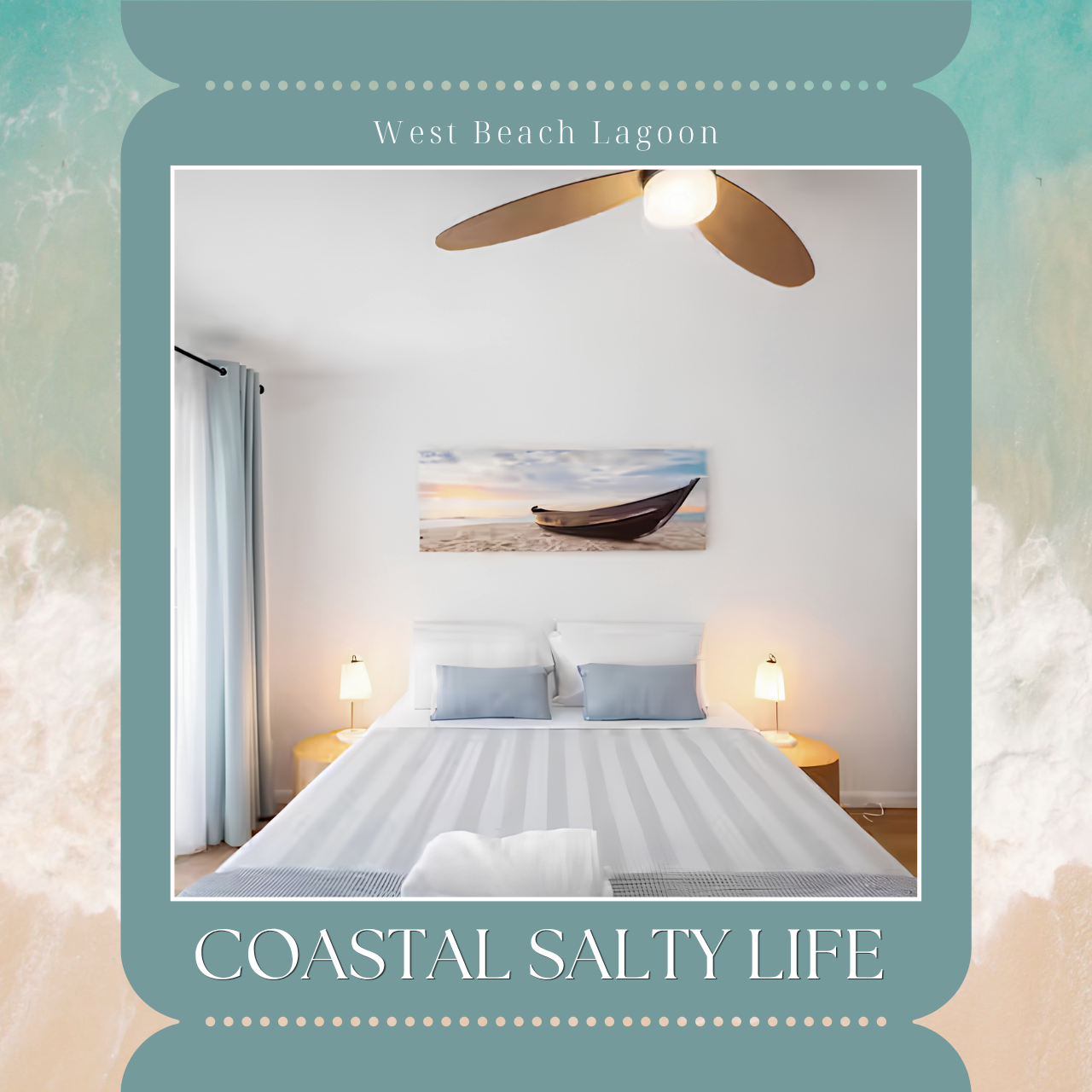 NEW Coastal Salty Life • 2 bed 1st Floor