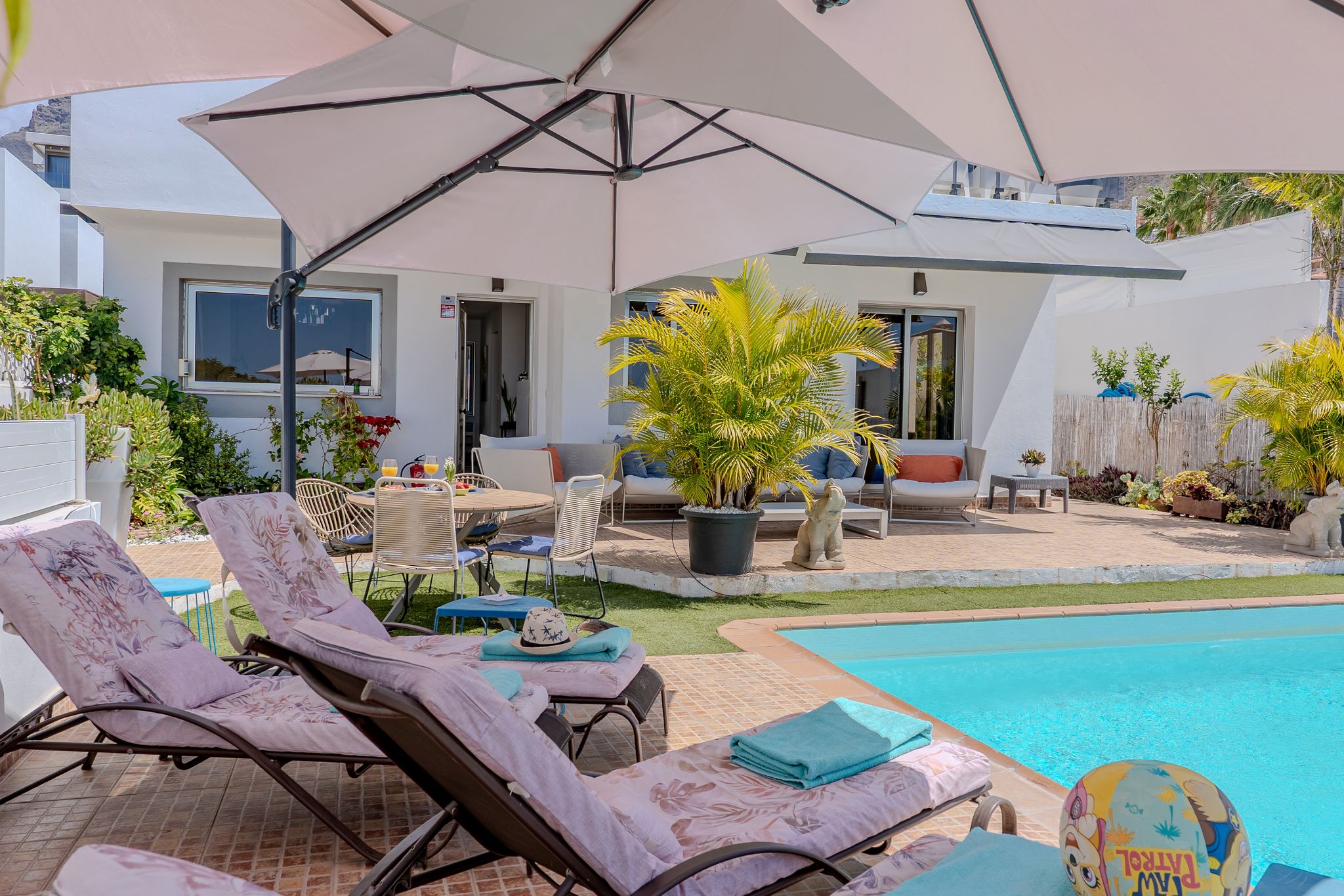 Bungalow apartment with private pool & ocean views - Costa Adeje