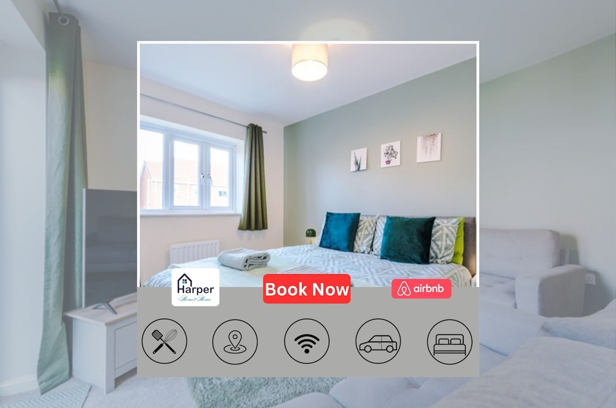 Stylish 3BR Semi-Detached Home • Sleeps 5