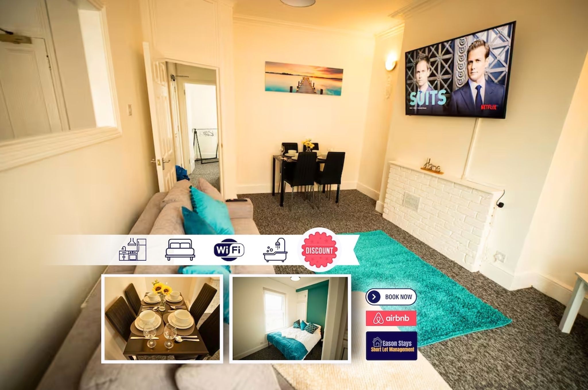 20%OFF|MonthlyEscape|Family|Leisure|WiFi|Sleeps4