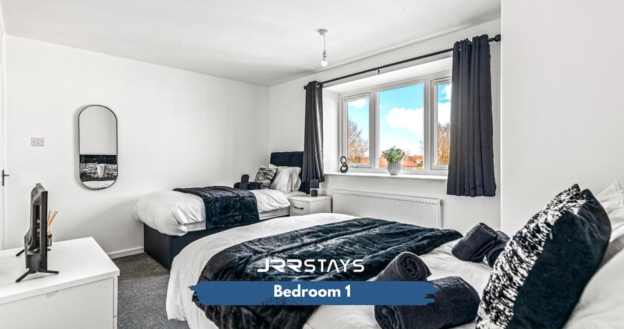 Bedworth 2 Bedroom Wi-Fi Sleeps 5 - JRR Stays