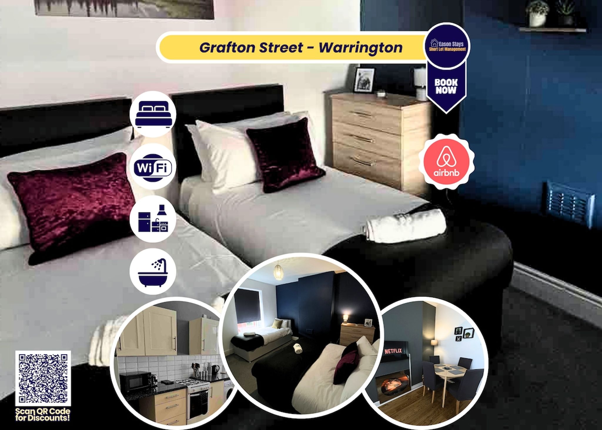 15%OFF|30Nights|Contractor|Parking|WiFi|Sleeps5