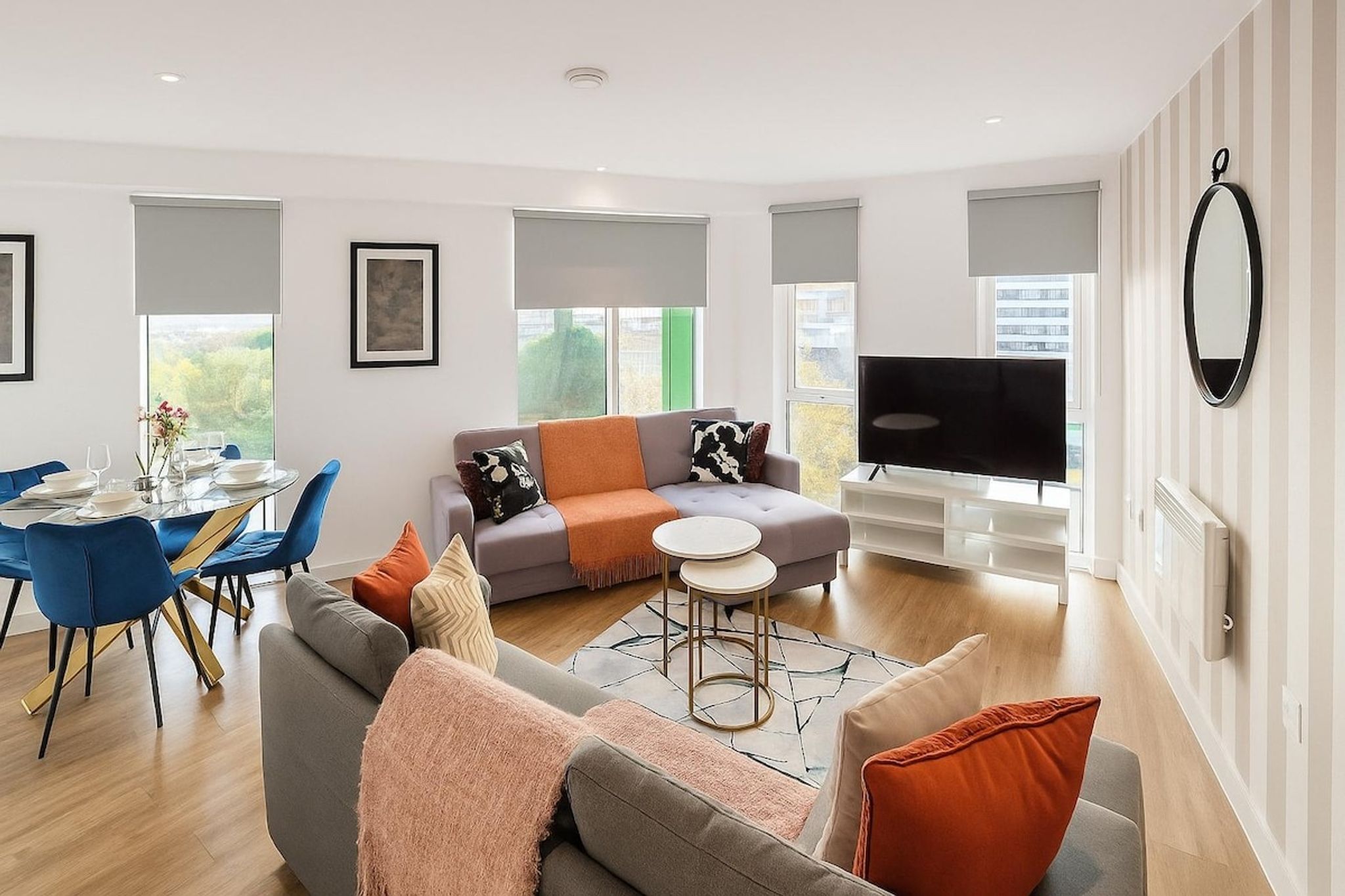 Designer Penthouse in Manchester with Parking