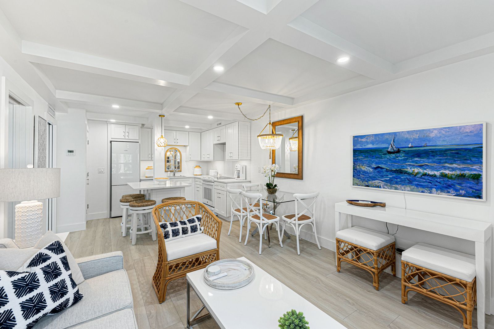 A beautifully renovated condo one block from the beach in Old Naples, Florida