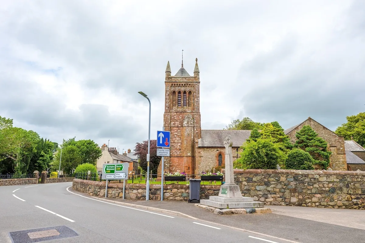 Bootle village church and war memorial