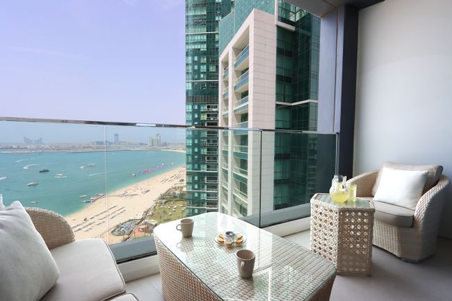 3BR at Address JBR with Sea & Ain Dubai Views