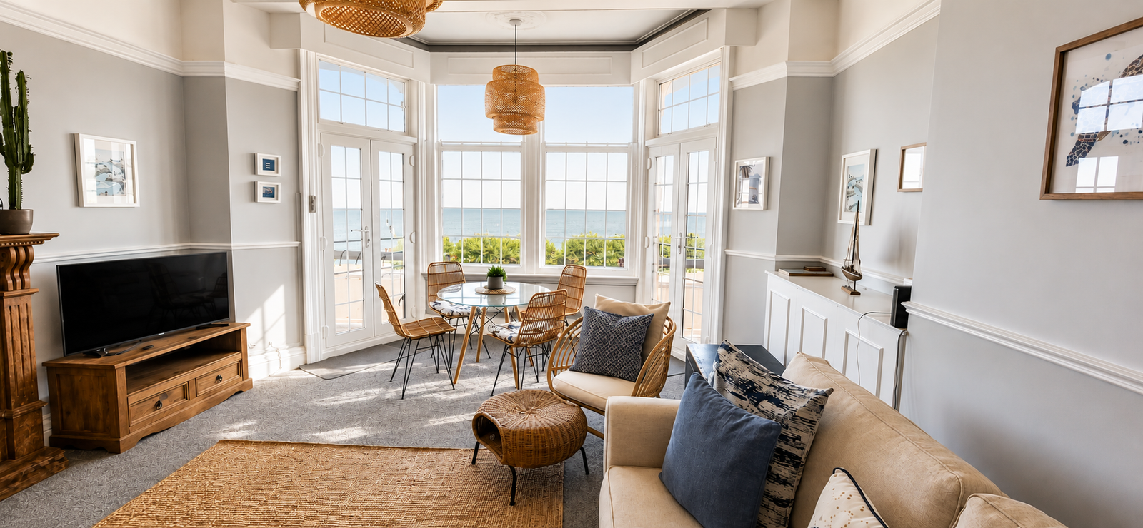 Panoramic Sea Views | 2 Terraces | King Bed