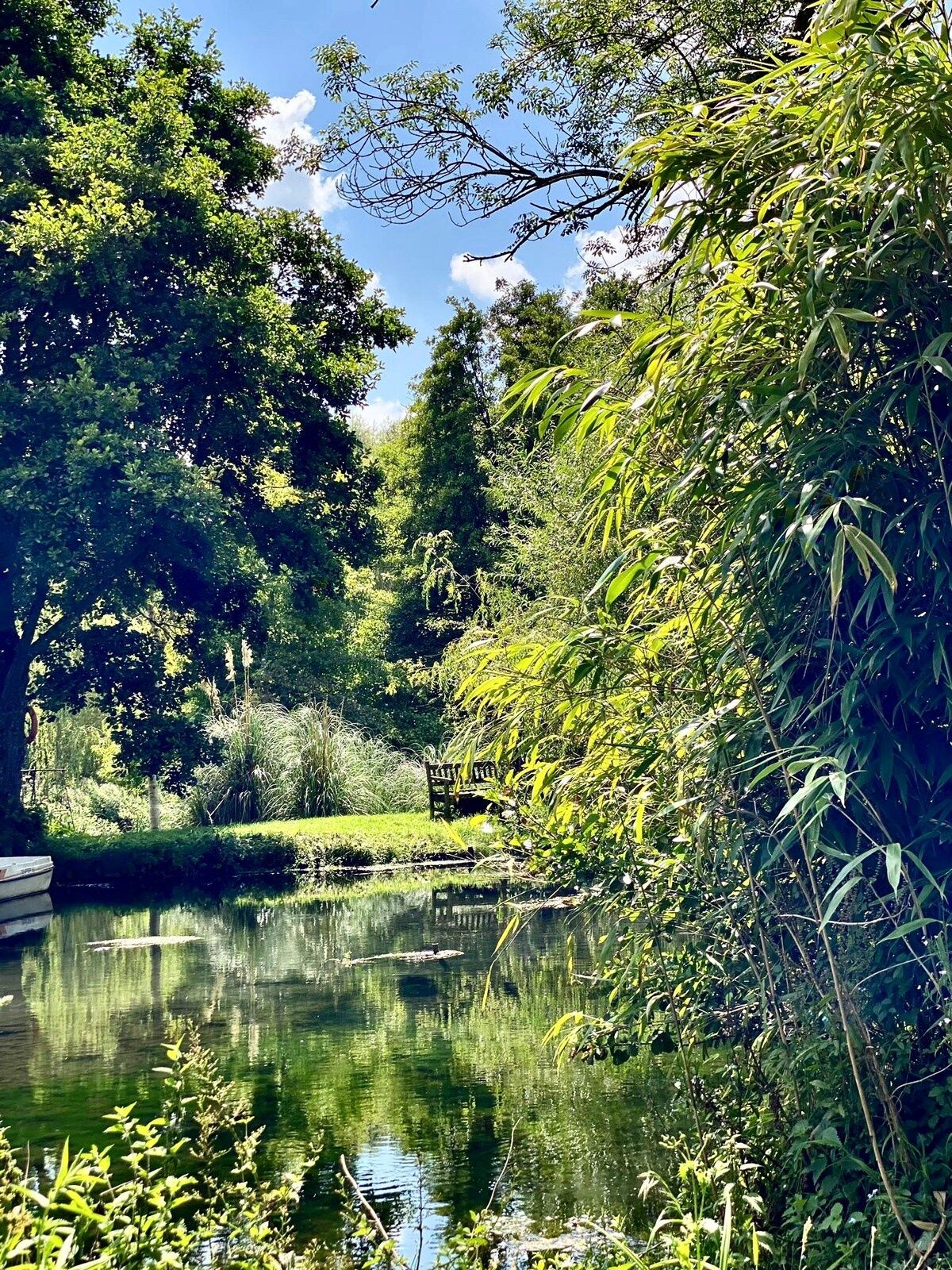Mill Farm Barn in Hampshire -Stunning Garden River