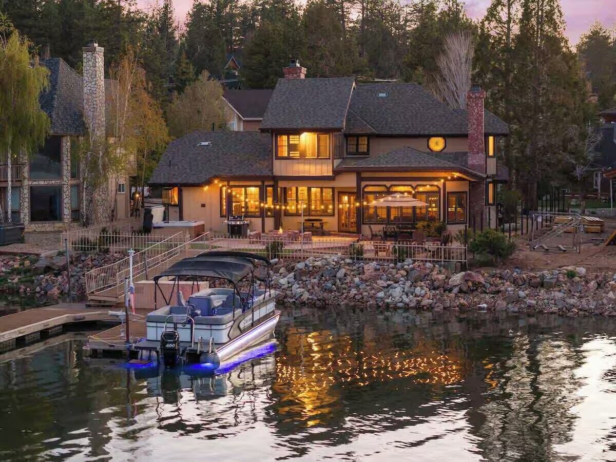 Big Bear Lakefront | Dock, Hot Tub & Game Room
