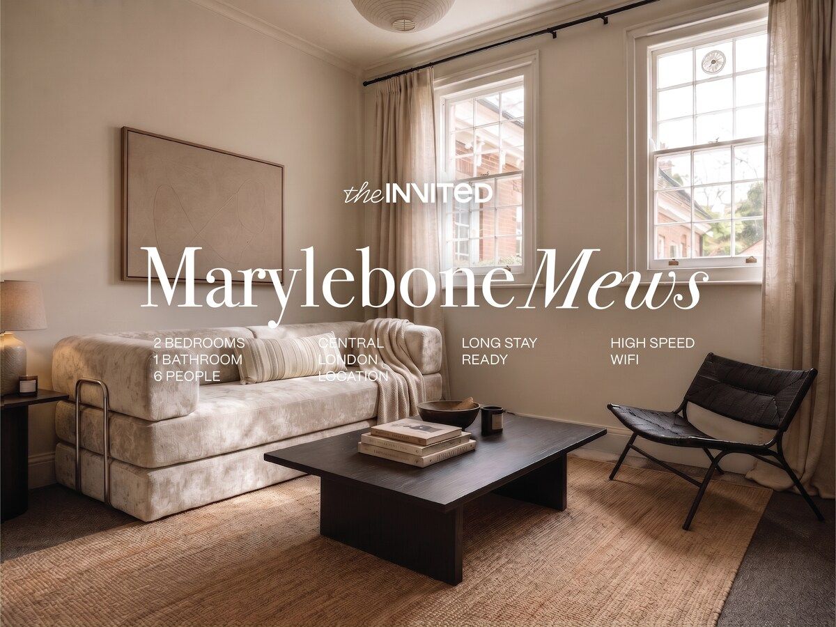 Marylebone 2BR Mews · Walk to Oxford St & Park